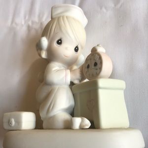 Vintage Precious Moments 1990 Samual J Butcher Figurine- “Time Heals.”